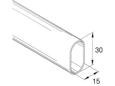 Elegance Range Aluminium Wardrobe Rod