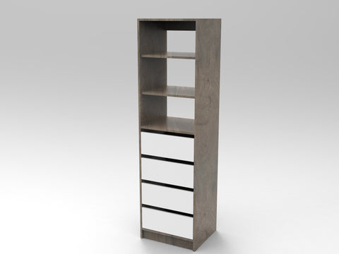 4 Drawer Wardrobe Insert